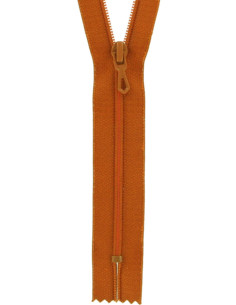 Cerniera lampo in nylon - Marrone caramello