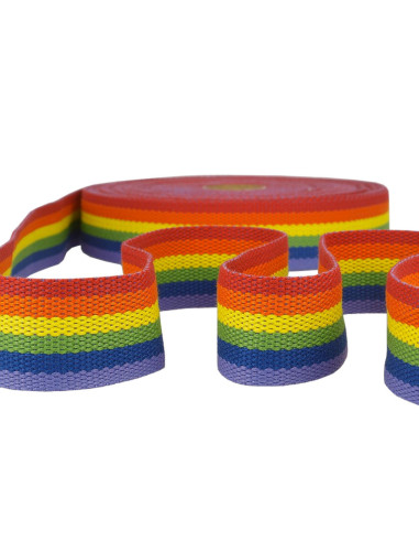 Cinghia in poliestere - Arcobaleno