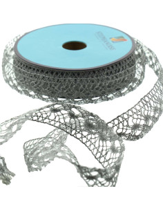 Pizzo lurex - Argento