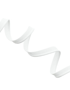 Cordoncino tutto tessuto 10 mm - Bianco