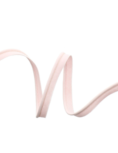Cordoncino tutto tessuto 10 mm - Rosa pallido
