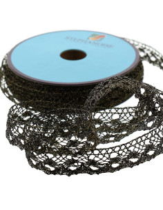 Pizzo lurex - Oro e nero