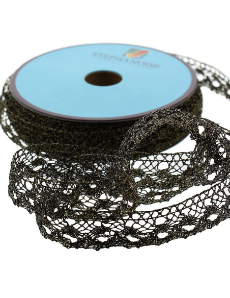 Pizzo lurex - Oro e nero