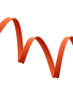 Cordoncino tutto tessuto 10 mm - Arancione vivace