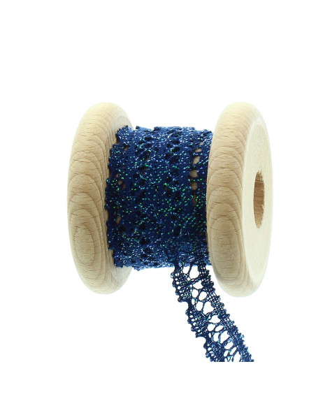 Merletto iridescente - Blu marino