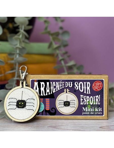 Mini kit ricamo a punto croce - Ragno della sera, speranza!
