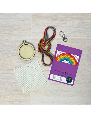 Mini kit ricamo a punto croce - Love is love