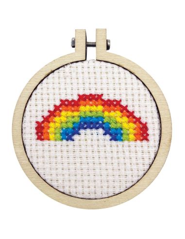 Mini kit ricamo a punto croce - Love is love
