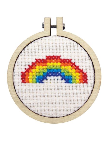 Mini kit ricamo a punto croce - Love is love
