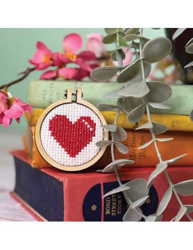 Mini kit ricamo a punto croce - Be my valentine