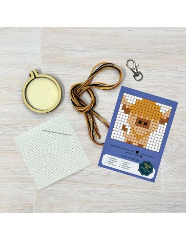 Mini kit ricamo a punto croce - Non essere cattivo!