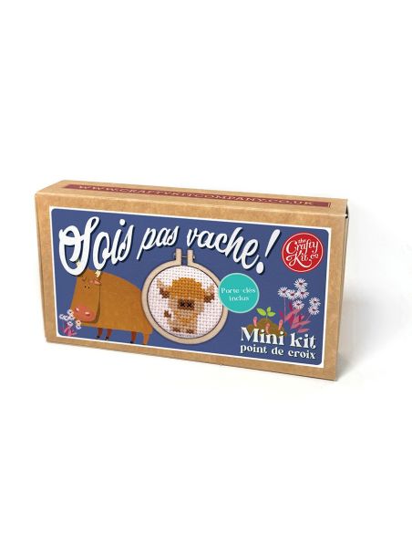 Mini kit ricamo a punto croce - Non essere cattivo!