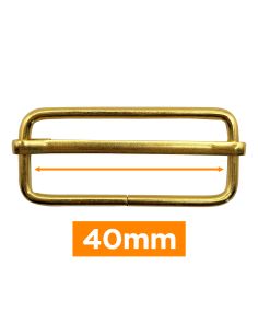 Fibbia scorrevole premium - Oro 40 mm