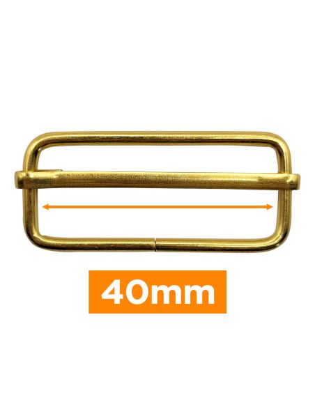 Fibbia scorrevole premium - Oro 40 mm