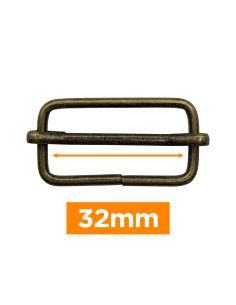 Fibbie scorrevoli premium - Bronzo 32 mm