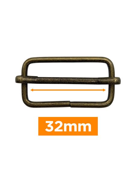 Fibbie scorrevoli premium - Bronzo 32 mm
