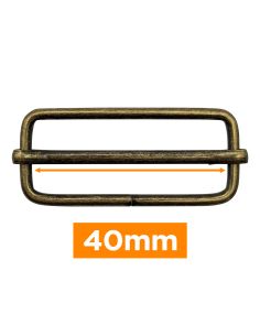 Fibbia scorrevole premium - Bronzo 40 mm