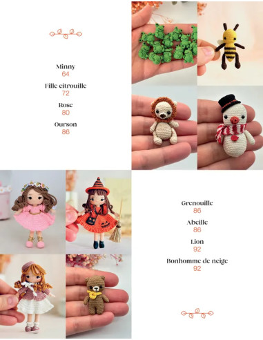 Libro bambole in micro-uncinetto