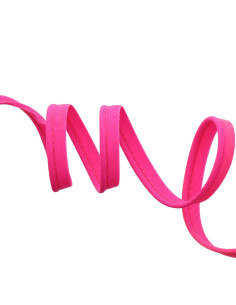 Cordoncino tutto tessuto 10 mm - Rosa fluorescente