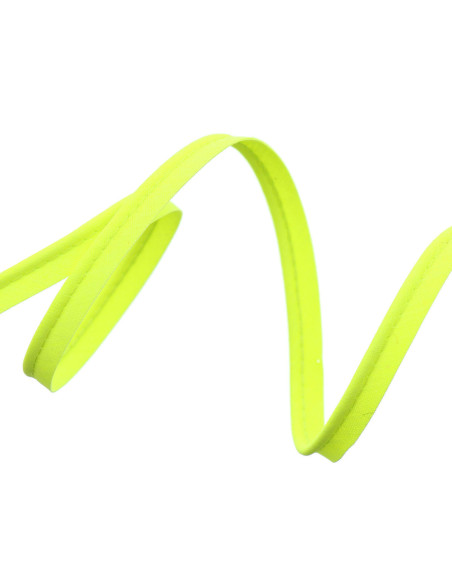 Cordoncino tutto tessuto 10 mm - Giallo fluo