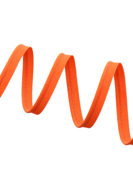 Cordoncino tutto tessuto 10 mm - Arancione fluo