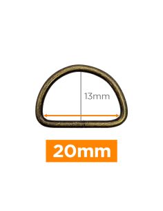 Anello a D premium - Bronzo 20 mm