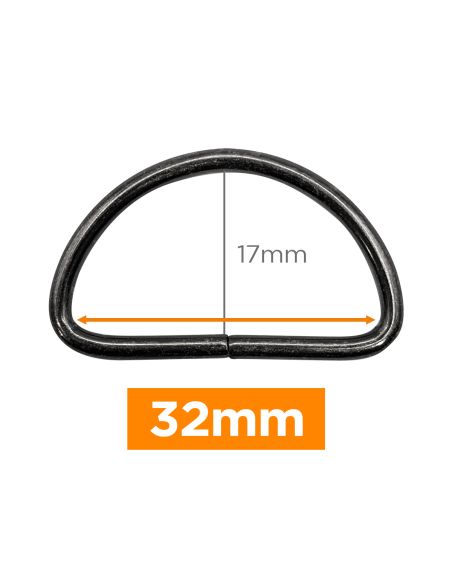 Anello a D premium - Canna di fucile 32 mm