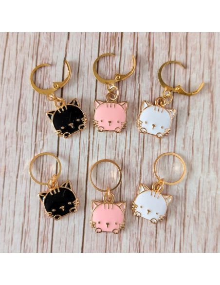 Set di 6 anelli segnapunti - Piccoli gatti