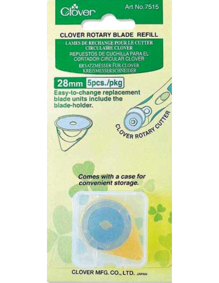 5 lame di ricambio per taglierino Clover - 28 mm