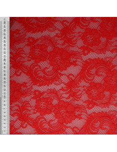 Tessuto pizzo Natasha - Rosso 2