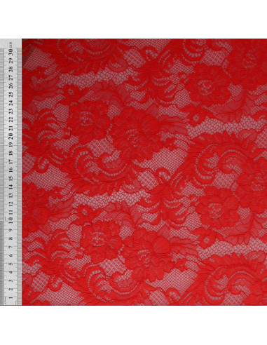 Tessuto pizzo Natasha - Rosso