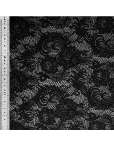 Tessuto pizzo Natasha - Nero