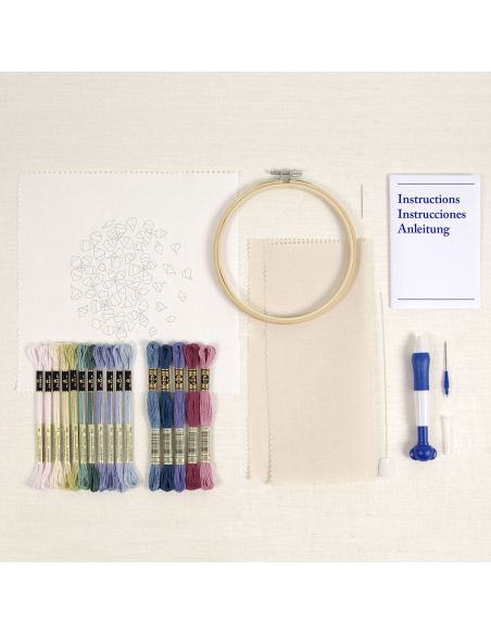 Kit punch needle - Petali di ortensia