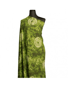 Tessuto tie and dye - Verde 2