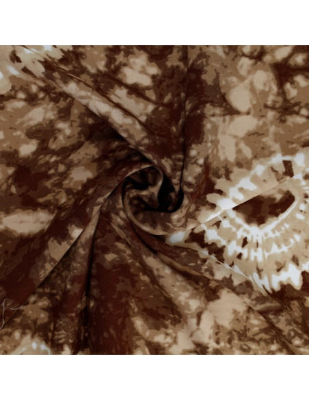 Tessuto tie and dye - Cioccolato