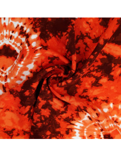 Tessuto tie and dye - Arancione