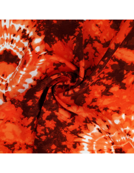 Tessuto tie and dye - Arancione
