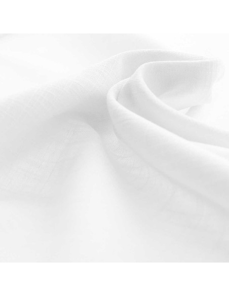 Tessuto lino viscosa - Bianco