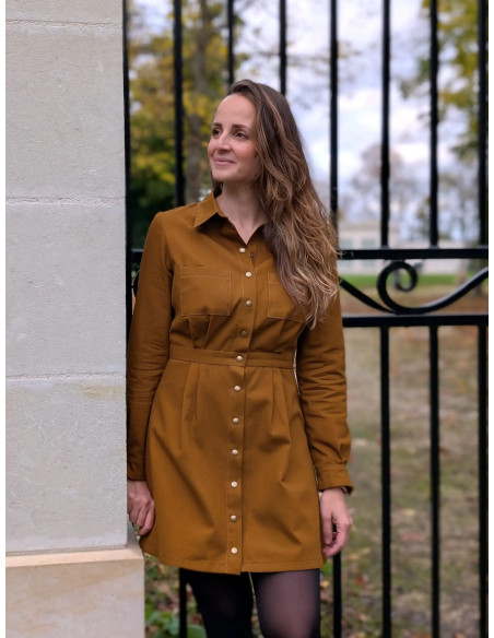 Modello di abito camicia Malonne - Anna Rose patterns