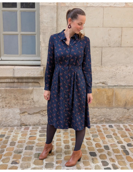 Modello di abito camicia Malonne - Anna Rose patterns