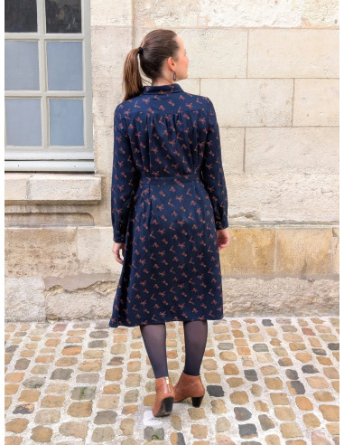 Modello di abito camicia Malonne - Anna Rose patterns