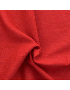Tessuto lino viscosa - Rosso 2