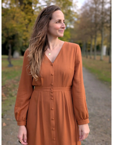 Modello di abito camicia Malonne - Anna Rose patterns