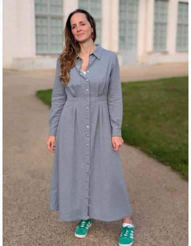 Modello di abito camicia Malonne - Anna Rose patterns