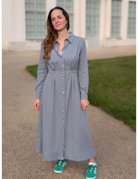 Modello di abito camicia Malonne - Anna Rose patterns