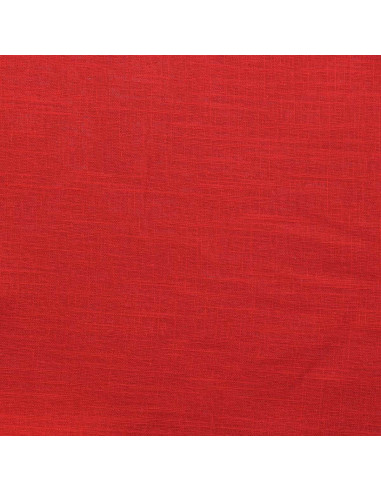 Tessuto lino viscosa - Rosso