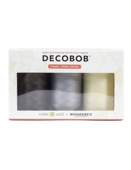Confezione 3 fili da ricamo Decobob 2000 m