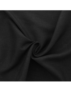 Tessuto lino viscosa - Nero 2