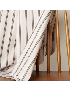 Tessuto cotone a righe Weave Line Milky Clay - Atelier Brunette