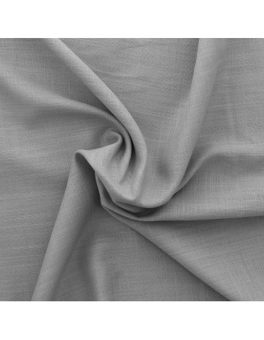 Tessuto lino viscosa - Grigio argento